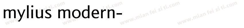 mylius modern字体转换